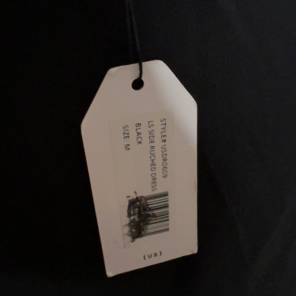 NWT Universal Standard Side Ruched Dress in Black Size 18/20 - Picture 6 of 7